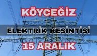 Köyceğiz elektrik kesintisi 15 Aralık: Toparlar, Beyobası, Zeytinalanı