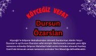 Gülpınar Mahallesi’nden Dursun Özarslan vefat etmiştir