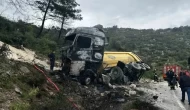 Milas’ta Tır Kazası: TIR Sürücüsü Alevlerin Arasında Can Verdi