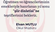 Köyceğiz’de Yıl Sonuna Şiirle Veda: Anadolu Lisesi’nden Şiir Dinletisi Daveti