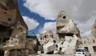 Nevşehir Kapadokya’da Bir Peribacası Çöktü! Göreme’de Gece Saatlerinde Korkutan Doğal Olay