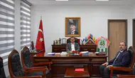 Müftü Hüseyin Sözen'den Kaymakam Mert Kumcu'ya ilk Ziyaret