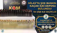 Milas'ta Kaçak İçki Operasyonu: 154 Şişe Viski Ve Rakı Ele Geçti