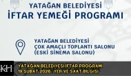 Yatağan'da Ramazan Bereketi: Belediye Çok Amaçlı Salonda İftar Verecek!