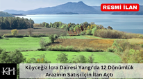 Köyceğiz Yangı'da İcradan Satılık Tarla : Resmi İhale Yayına Çıktı TL