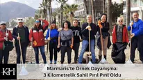Marmaris'te Örnek Dayanışma: 3 Kilometrelik Sahil Pırıl Pırıl Oldu