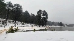 Köyceğiz'in Yüksek Kesimlerine ilk Kar yağdı