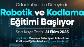Menteşe Belediyesi’nden Gençlere Teknoloji Eğitimi: Robotik ve Kodlama Kursları Başlıyor