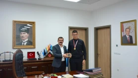 Özel Sporcu Yusuf Ali Keser Kaymakam Mert Kumcu’yu Ziyaret Etti