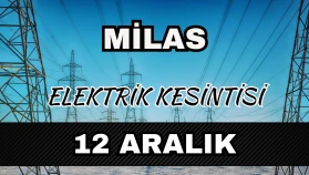 Milas elektrik kesintisi 12 Aralık: Mahallelerde saatler açıklandı