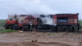 Edirne’de Yük Treninde Korkutan Yangın: Makinist Son Anda Kurtuldu