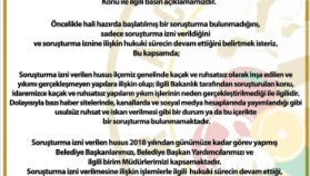 Ortaca Belediye Başkanı Evren Tezcan’dan Soruşturma İddialarına Basın Açıklaması