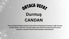Ortaca Dalaklı Mahallesi’nden Durmuş Candan Hayatını Kaybetti