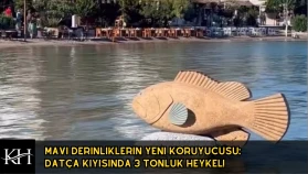 Datça'da Orfoz Heykeli Su Altında: Nesli Tükenen Tür İçin Farkındalık