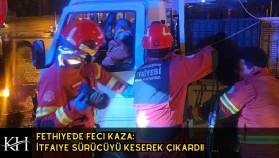 Fethiye'de Feci Kaza: İtfaiye Sürücüyü Keserek Çıkardı!
