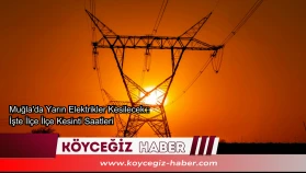 Muğla'da Yarın Elektrikler Kesilecek : İşte İlçe İlçe Kesinti Saatleri