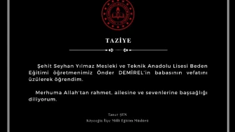 Şehit Seyhan Yılmaz MTAL öğretmeni Önder Demirel’in babası hayatını kaybetti