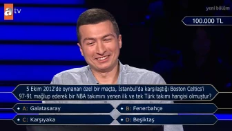 Boston Celtics'i 97-91 mağlup ederek bir NBA takımını yenen ilk ve tek Türk takımı hangisi olmuştur?
