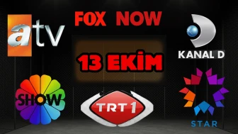 13 Ekim Pazartesi ATV, Show TV, NOW TV, Kanal D ve TRT 1 Yayın Akışı 2025: Bugün Hangi Diziler, Filmler Var?