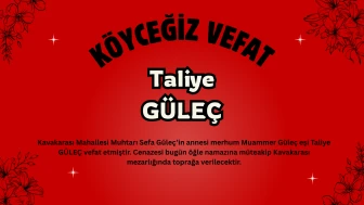Kavakarası Mahallesi Muhtarı Sefa Güleç’in Annesi Taliye Güleç Vefat Etti
