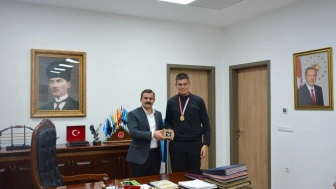 Özel Sporcu Yusuf Ali Keser Kaymakam Mert Kumcu’yu Ziyaret Etti