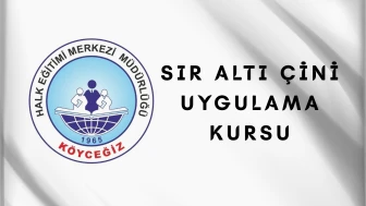 Köyceğiz Halk Eğitim Merkezi’nde Sır Altı Çini Kursu Başlıyor