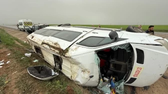 Diyarbakır'da Minibüs şarampole uçtu! Çok sayıda yaralı var