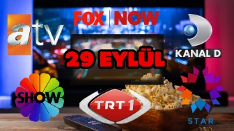 TRT 1, Show TV, NOW TV, ATV Yayın Akışı 29 Eylül 2025 Pazartesi :Bugün Hangi Programlar Var? Diziler, Filmler, Yarışmalar