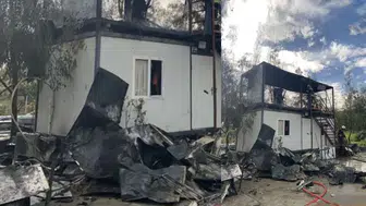 Bodrum Dereköy’de Korkutan Yangın: Konteyner Kül Oldu!