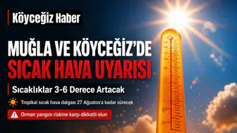 Köyceğiz'de Sıcak Hava ve Yangın Uyarısı!