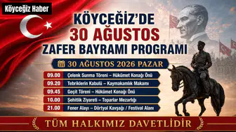 Köyceğiz'de 30 Ağustos Zafer Bayramı Programı