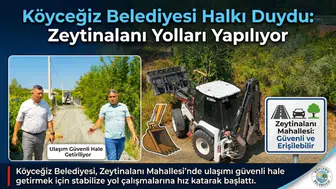 Köyceğiz Belediyesi Halkı Duydu: Zeytinalanı Yolları Yapılıyor