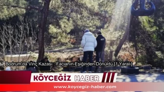 Bodrum'da Vinç Kazası : Facianın Eşiğinden Dönüldü [1 Yaralı]