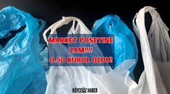 Beklenen Zam Geldi! 2025 Yılında Plastik Market Poşeti Fiyatı 50 Kuruş Olacak!