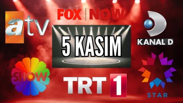 5 Kasım Çarşamba TV Yayın Akışı, ATV, Show TV, NOW TV, Kanal D ve TRT 1 2025: Bugün Hangi Diziler, Filmler Var?