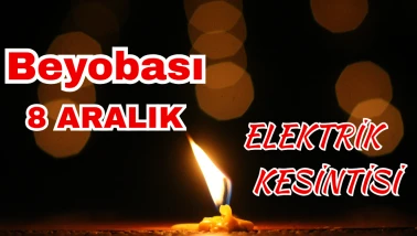 Köyceğiz Beyobası Mahallesi’nde 8 Aralık’ta Elektrik Kesintisi