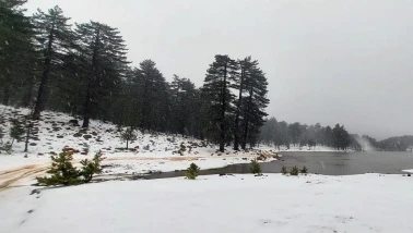 Köyceğiz'in Yüksek Kesimlerine ilk Kar yağdı