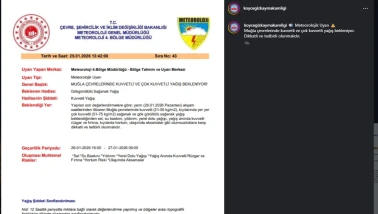 Köyceğiz Kaymakamlığı uyardı: Sakın tedbirsiz çıkmayın! Sel ve fırtına kapıda