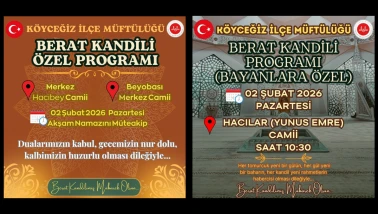Köyceğiz Berat Kandili Programı 2026: Hacıbey Ve Hacılar Camii Kandil Etkinliği