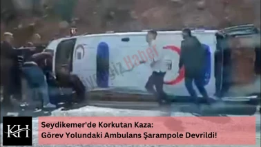 Seydikemer'de Korkutan Kaza: Görev Yolundaki Ambulans Şarampole Devrildi!