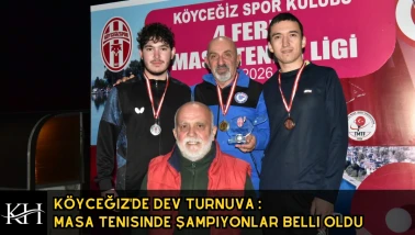 Köyceğiz'de Dev Turnuva : Masa Tenisinde Şampiyonlar Belli Oldu