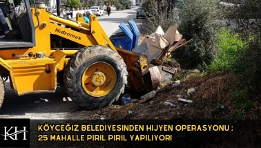 Köyceğiz'de Hijyen Operasyonu : 25 Mahalle Pırıl Pırıl Yapılıyor!
