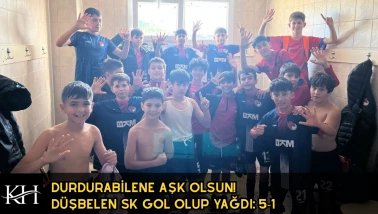 DURDURABİLENE AŞK OLSUN! Düşbelen SK gol olup yağdı: 5-1