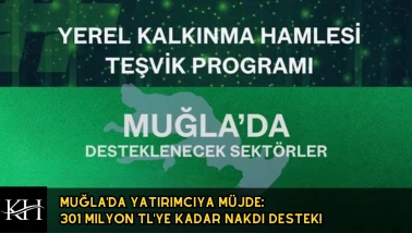 Muğla'da Yatırımcıya Müjde: 301 Milyon TL'ye Kadar Nakdi Destek!