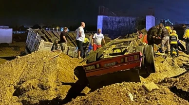 Muğla’da Freni Tutmayan Nar Yüklü Tır İnşaat Alanına Yuvarlandı: Sürücü Yaralandı
