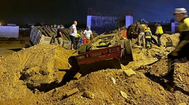 Muğla’da Freni Tutmayan Nar Yüklü Tır İnşaat Alanına Yuvarlandı: Sürücü Yaralandı