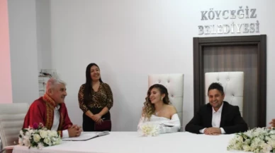 Pınar Mahallesi Muhtarı Ömer Ali Kanat Evlendi: Nikâhı Başkan Ali Erdoğan Kıydı