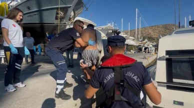 Bodrum Açıklarında Gezi Teknesinde Yaralanan Çocuk Tahliye Edildi
