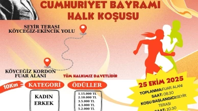Köyceğiz’de 29 Ekim Coşkusu Halk Koşusuyla Başlayacak: 10 Kilometrelik Parkurda Ödüllü Yarış
