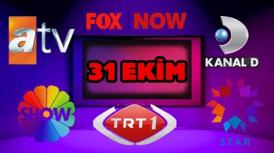 31 Ekim Cuma TV Yayın Akışı, ATV, Show TV, NOW TV, Kanal D ve TRT 1 2025: Bugün Hangi Diziler, Filmler Var?